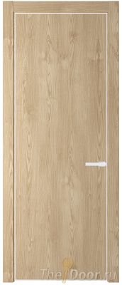 Дверь Profil Doors 1NA цвет Каштан Натуральный цвет профиля Белый матовый RAL9003