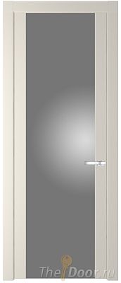 Дверь Profil Doors 1.7P цвет Кремовая Магнолия стекло Lacobel Серебрянный Лак