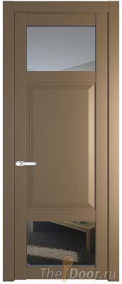 Дверь Profil Doors 1.3.4PD цвет Перламутр золото стекло Прозрачное