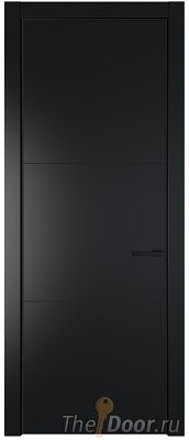 Дверь Profil Doors 13PE цвет Блэк кромка Черный матовый RAL9005