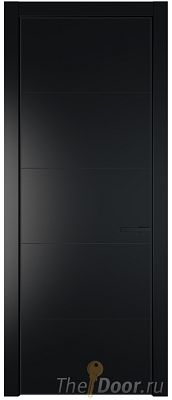 Дверь Profil Doors 15PE цвет Блэк кромка Черный матовый RAL9005