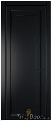 Дверь Profil Doors 26PE цвет Блэк кромка Черный матовый RAL9005