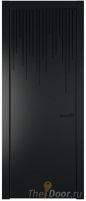 Дверь Profil Doors 8PE цвет Блэк кромка Черный матовый RAL9005