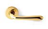 Дверная ручка Comit - модель Goccia RO02 - цвет Ottone Lucido Polished Brass (Полированная латунь)
