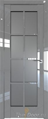 Дверь Profil Doors 101L цвет Грей Люкс стекло Графит