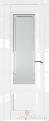 Дверь Profil Doors 2.103L Белый Люкс стекло Гравировка 4