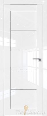 Дверь Profil Doors 2.11L Белый Люкс стекло Прозрачное