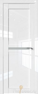 Дверь Profil Doors 2.43L цвет Белый люкс стекло Матовое