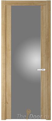 Дверь Profil Doors 1.7N цвет Дуб Карамель стекло Серебрянный Лак