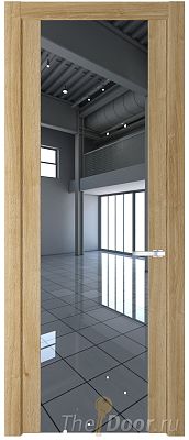 Дверь Profil Doors 1.7N цвет Дуб Карамель стекло Зеркало