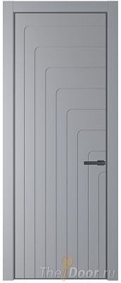 Дверь Profil Doors 10PA цвет Смоки (RAL 870-02) цвет профиля Серая ночь
