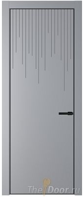 Дверь Profil Doors 8PE цвет Смоки (RAL 870-02) кромка Черный матовый RAL9005