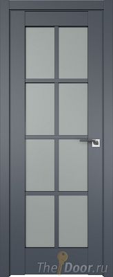 Дверь Profil Doors 101U цвет Антрацит стекло Матовое