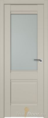Дверь Profil Doors 2U цвет Шеллгрей стекло Матовое