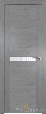Дверь Profil Doors 2.01XN Грувд Серый стекло Lacobel Лак Классик