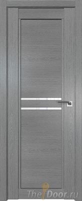 Дверь Profil Doors 2.75XN Грувд Серый стекло Белый Триплекс