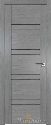 Дверь Profil Doors 2.80XN Грувд Серый стекло Прозрачное
