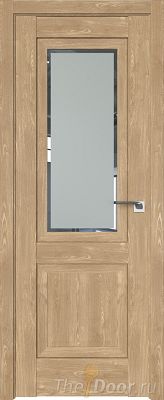 Дверь Profil Doors 2.88XN Каштан Натуральный стекло Square Матовое