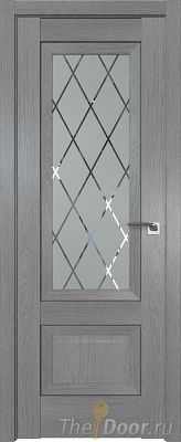 Дверь Profil Doors 2.90XN Грувд Серый стекло Ромб