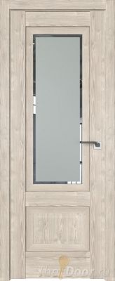 Дверь Profil Doors 2.90XN Каштан Светлый стекло Square Матовое