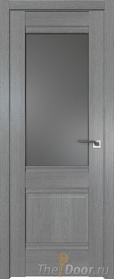 Дверь Profil Doors 2XN Грувд Серый стекло Графит