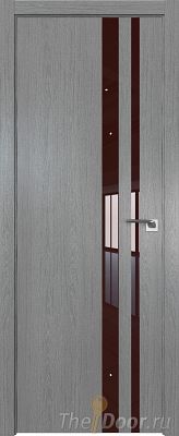 Дверь Profil Doors 16ZN Грувд Серый стекло Lacobel Коричневый Лак