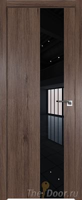 Дверь Profil Doors 5ZN Салинас Темный стекло Lacobel Черный Лак кромка ABS