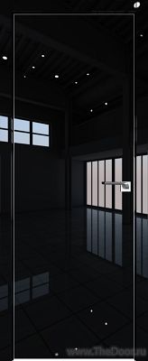 Дверь Profil Doors 1LK Черный люкс кромка алюминиевая Матовая